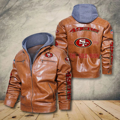 San Francisco 49ers Bomber Motorcycle Leather Jacket