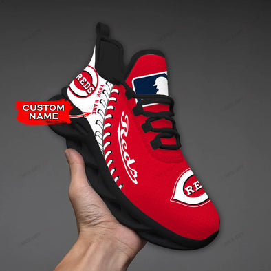 Cincinnati Reds Custom Name Max Soul Shoes
