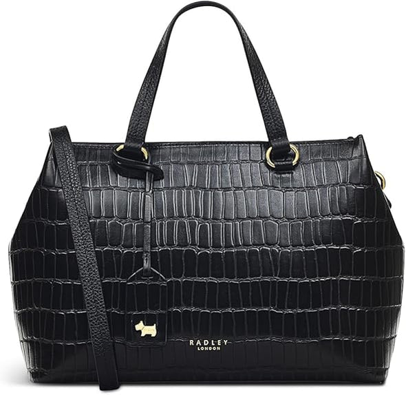 RADLEY London - Faux Croc- Small Leather Satchel Bag for Women, Stylish Crossbody Purse