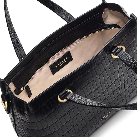 RADLEY London - Faux Croc- Small Leather Satchel Bag for Women, Stylish Crossbody Purse