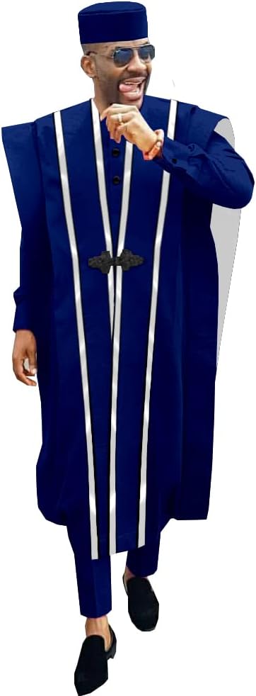 Men Clothing Shirts Pants Tribal Hat Wedding Evening Outfits 4 Pieces