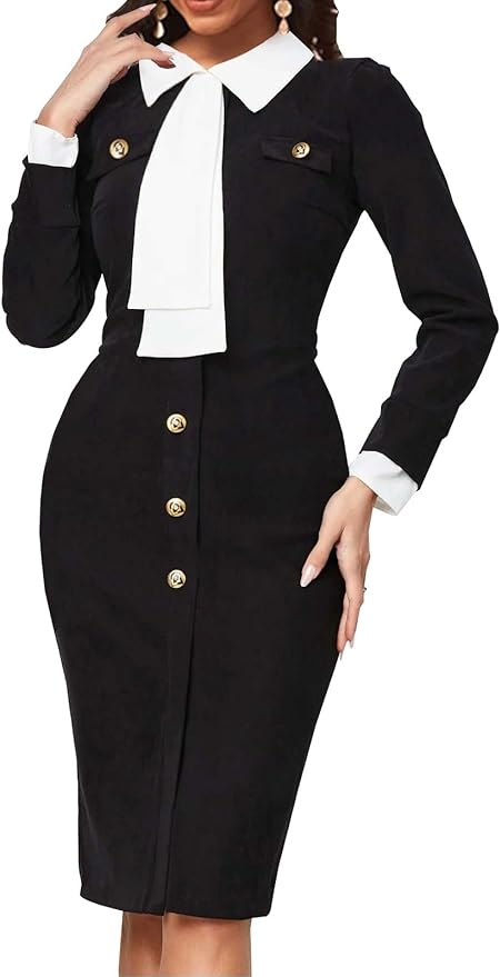 Women's Elegant Dress Sexy Clubwear Casual Fashion Pencil Outfits Bodycon Maxi Wear to Work Dresse