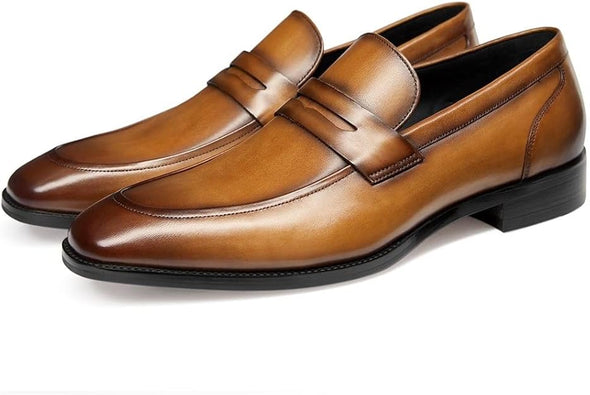 Men's Dress Shoes Slip-On Loafers Leather Shoes for Men