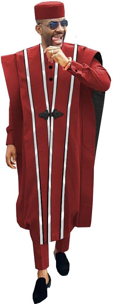 Men Clothing Shirts Pants Tribal Hat Wedding Evening Outfits 4 Pieces