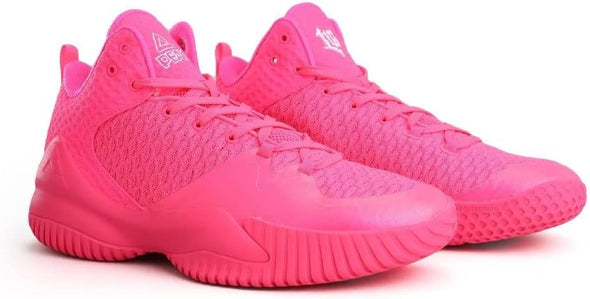 PEAK High Top Mens Basketball Shoes Lou Williams Streetball Master Breathable Non Slip Outdoor Sneakers Cushioning Workout Shoes for Fitness