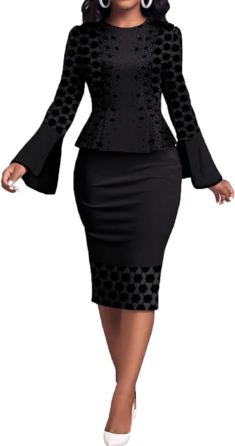 Xinlees Women's Pencil Dress for Women Outfits Business Casual Sexy Bodycon Dress