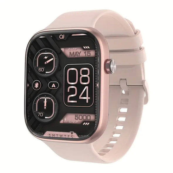 Smart Watch (receive/make Calls), 1.96-Inch Smartwatch Fitness Tracker For Android And IOS Phones, Fitness Watch With Multiple Exercise Modes, Voice Assistant, SMS Notification