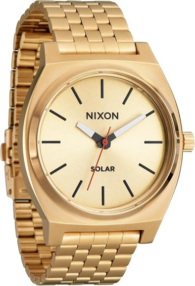 NIXON Time Teller Solar A1369-100m Water Resistant Men's Analog Solar Powered Fashion Watch