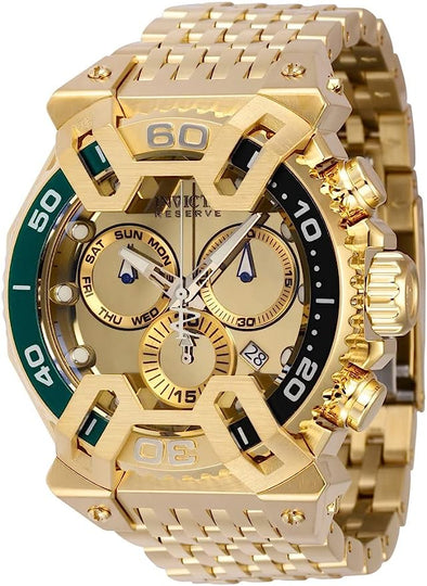 Invicta Coalition Forces X-Wing Chronograph Quartz Gold Dial Sprite Bezel Men's Watch