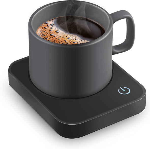 Coffee Mug Warmer for Desk with Auto Shut Off & 3-Temp Settings, Coffee Cup Warmer with Smart Safety Alert Home Office Accessory, Perfect for Coffee, Tea, Milk (No Mug)