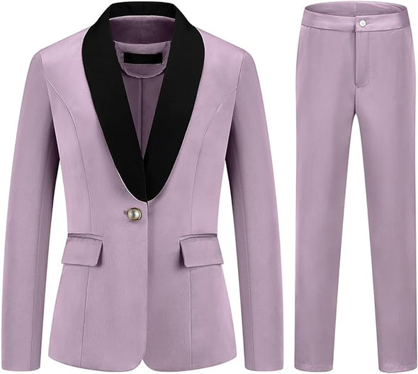 Women's 2 Piece Business Suit Set One Button Solid Color Blazer Trouser Suit 3.7 3.7 out of 5 stars    240 ratings