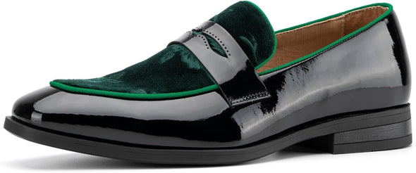 Men's Velvet Loafers fashion Dress Shoes