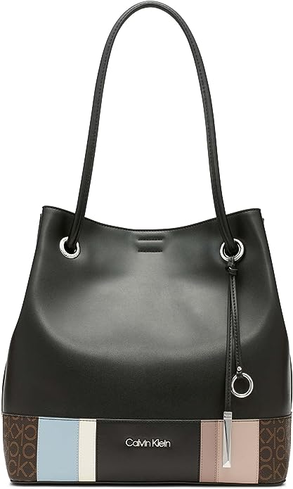 Calvin Klein Gabrianna Bubble Lamb North/South Key Item Tote