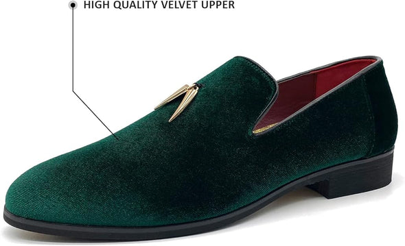 Slip-On Velvet Loafer Suede Fashion Dress Shoes