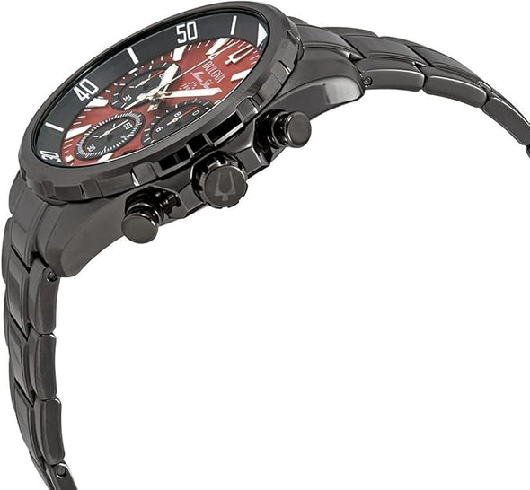 Bulova Men's Marine Star Series B Gray Ion Plated Stainless Steel 6-Hand Chronograph Quartz Watch,