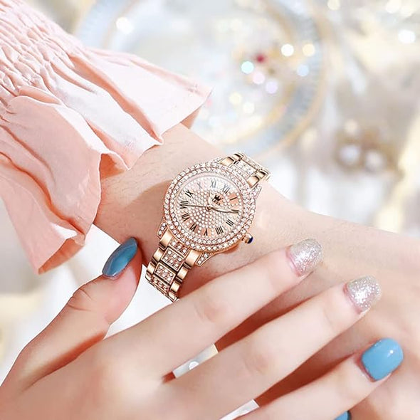 Ladies Watches Rose Gold Japanese Quartz Female Watches for Women Waterproof Stainless Steel Casual Dress Lady Wrist Watches