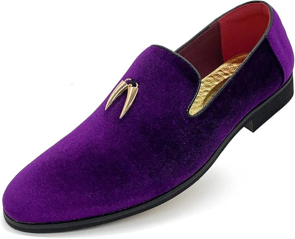 Slip-On Velvet Loafer Suede Fashion Dress Shoes