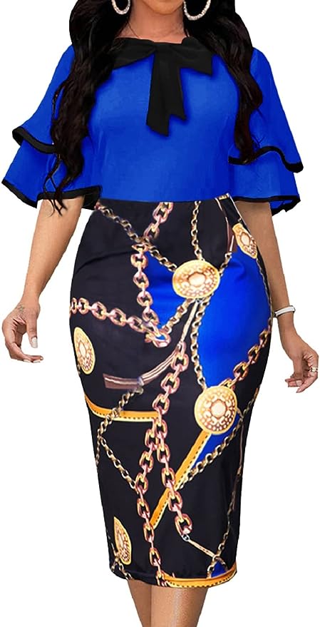 Women Sexy Dress Bodycon Work Dress Elegant Pencil Dress