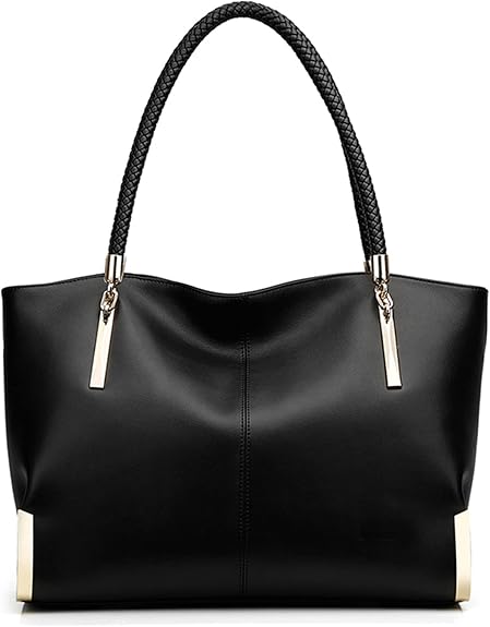 Leather Tote Handbags for Women, Ladies Large Top-handle Purse Shoulder Bags