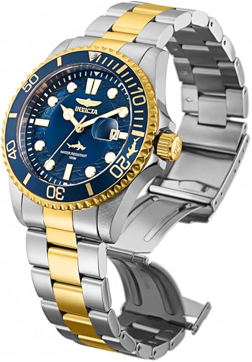 Invicta Mens Pro Diver Quartz Watch, Two Tone