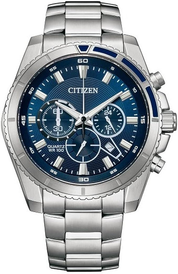 Citizen Men's Quartz Chronograph Silver Bracelet Watch