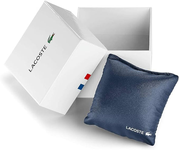 Lacoste Boston Men's Quartz Chronograph Ionic Plated Carnation Gold Steel & Navy Aluminium Case With Stainless Steel