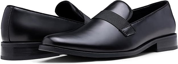 Tuxedo Black Dress Shoes for Men Business Mens Loafers Slip On