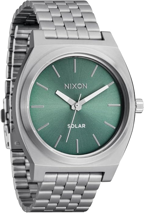 NIXON Time Teller Solar A1369-100m Water Resistant Men's Analog Solar Powered Fashion Watch