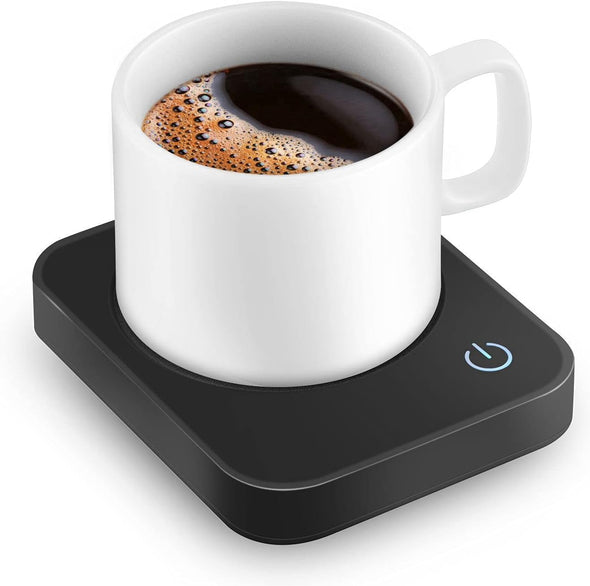 Coffee Mug Warmer for Desk with Auto Shut Off & 3-Temp Settings, Coffee Cup Warmer with Smart Safety Alert Home Office Accessory, Perfect for Coffee, Tea, Milk (No Mug)