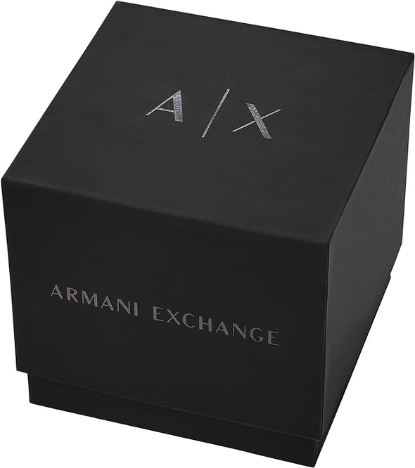 AX Armani Exchange Chronograph Watch for Men with Leather