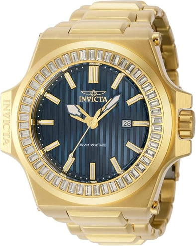 Invicta gold Men's Akula Yellow Stainless Steel Bracelet Watch