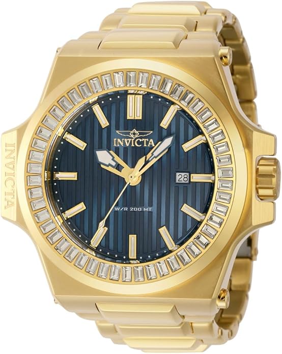Invicta gold Men's Akula Yellow Stainless Steel Bracelet Watch