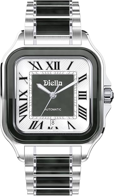 Diella Rectangle Automatic Wrist Watches for Men and Women