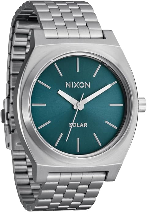 NIXON Time Teller Solar A1369-100m Water Resistant Men's Analog Solar Powered Fashion Watch