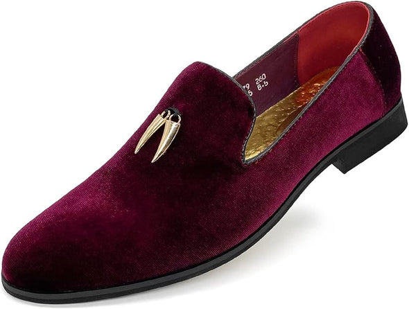 Slip-On Velvet Loafer Suede Fashion Dress Shoes