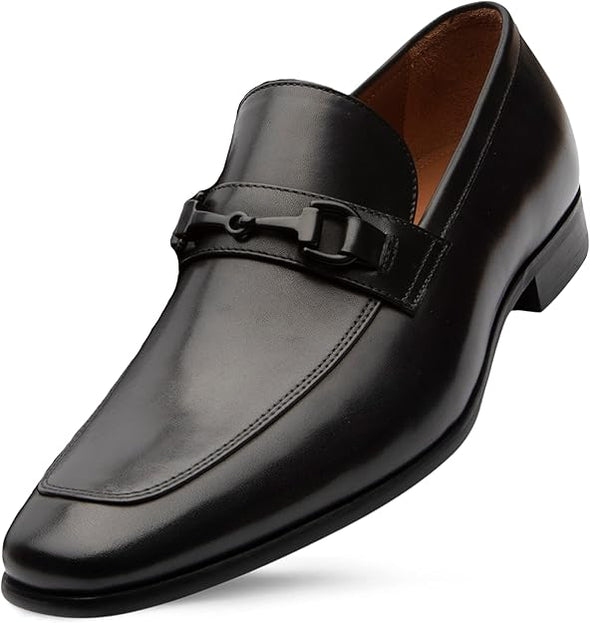 Mens Shoes. Dress Leather Shoes, Leather Bit Loafers.