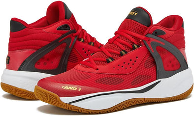 AND1 Revel Mid Men’s Basketball Shoes, Indoor or Outdoor Basketball Sneakers for Men, Street or Court, Sizes 7-16