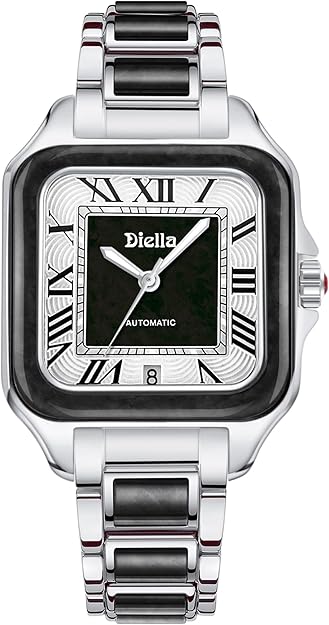Diella Rectangle Automatic Wrist Watches for Men and Women