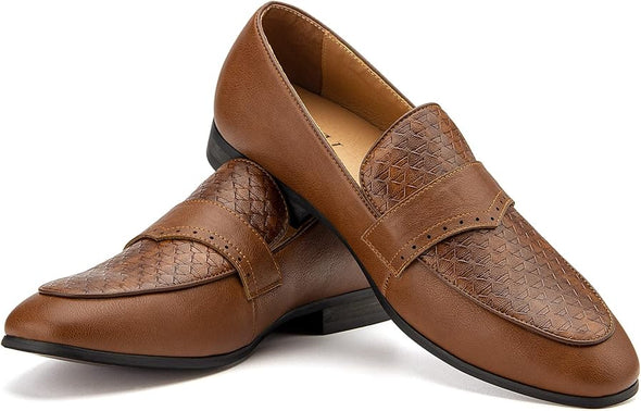 Mens Loafers Shoes Slip On Driving Shoes Casual Dress Loafer Business Fashion Shoes