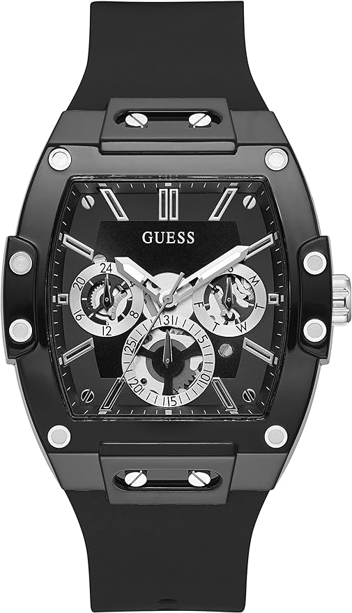 GUESS Men's Trend Casual Tonneau Diamond 43mm Watch