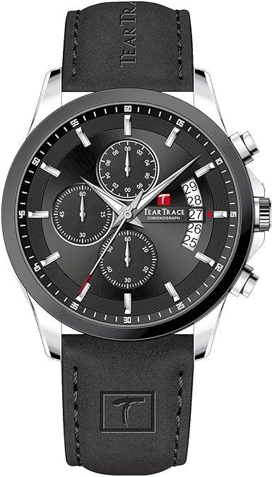 Watches for Men Luxury Quartz Chronograph 3ATM Waterproof Sport Wrist Watches Multifunctional with Silicone Strap Casual Mens Watches