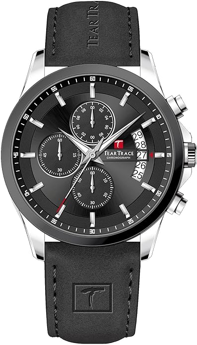 Man Luxury Business Waterproof Stainless Steel Chronograph Quartz Analog Wristwatch