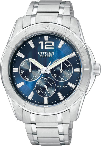 Citizen Quartz Mens Watch, Stainless Steel, Classic, Silver-Tone