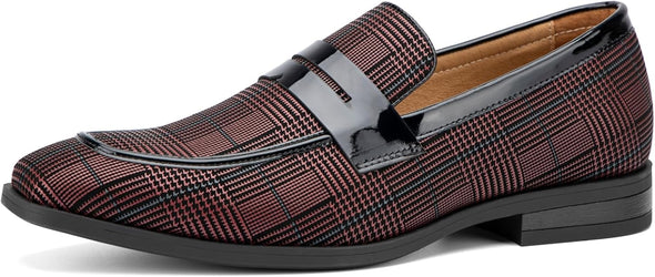 Men's Velvet Loafers fashion Dress Shoes