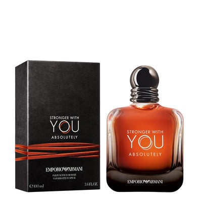 Armani beauty - Stronger With You Absolutely - Parfum - Cologne for Men - Spicy Ambery Gourmand Men’s Fragrance – Rum Accord, Cedarwood, Lavendar & Vanilla Notes
