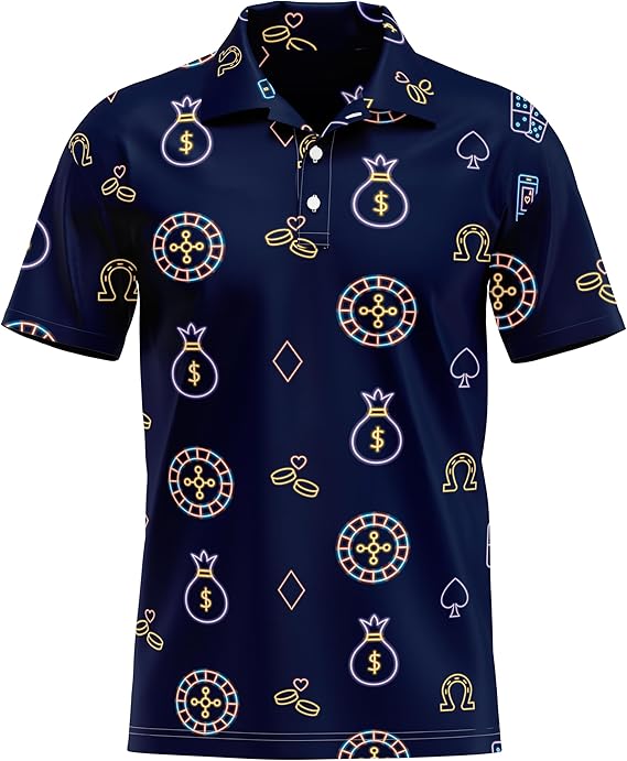 Mens Golf Shirt Short Sleeve Dry Fit polo t shirts