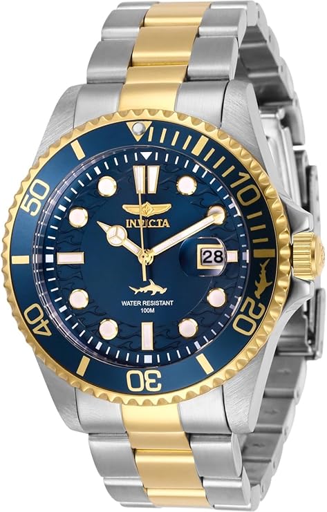 Invicta Mens Pro Diver Quartz Watch, Two Tone