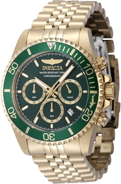 INVICTA Pro Diver Men 43mm Stainless Steel Gold Gold dial