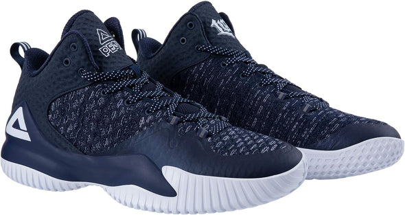 PEAK High Top Mens Basketball Shoes Lou Williams Streetball Master Breathable Non Slip Outdoor Sneakers Cushioning Workout Shoes for Fitness