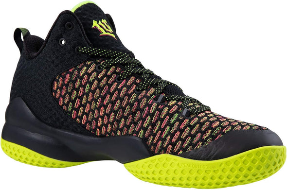 PEAK High Top Mens Basketball Shoes Lou Williams Streetball Master Breathable Non Slip Outdoor Sneakers Cushioning Workout Shoes for Fitness